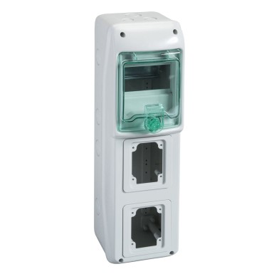 13153 - Schneider Electric - Kaedra - kapp pistikupesadele - 138 x 460 mm - 5 moodulit - 2 avaust