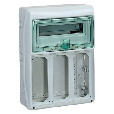 10372 - Schneider Electric - Kaedra - cabinet - for sockets - 340 x 460 mm - 13 modules - 3 openings