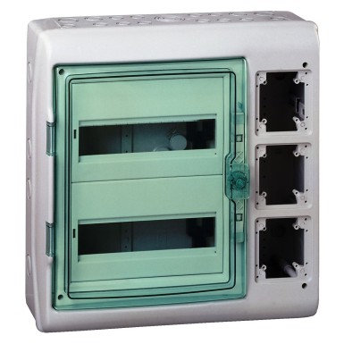 10351 - Schneider Electric - Kaedra - for modular device with interface - 2x12 modules - 1 terminal block