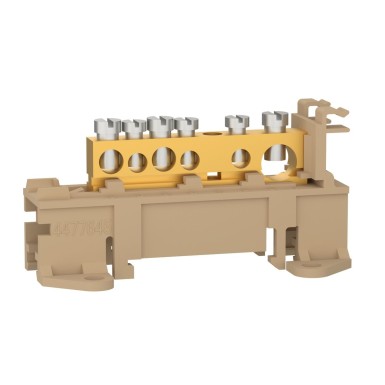 14976 - Schneider Electric - Klemmiplokk - 125 A - 6 auku