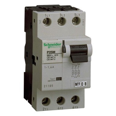 21110 - Schneider Electric - Minikaitselüliti (MCB), Acti9 P25M, 3P, 14A, K-kõver, 15kA (IEC/EN 60947-2)