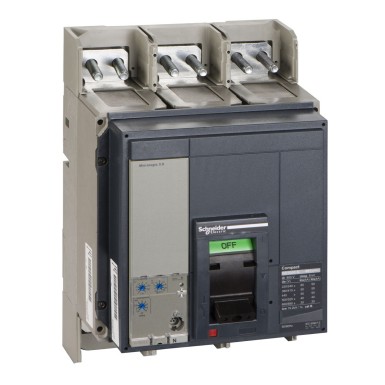 33472 - Schneider Electric - Kaitselüliti, ComPact NS1000N, 50kA/415VAC, Micrologic 2.0 päästik, 1000A, fikseeritud, 3P 3d