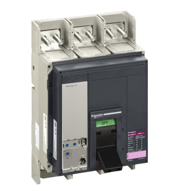 33483 - Schneider Electric - Kaitselüliti, ComPact NS1600H, 70kA/415VAC, Micrologic 2.0 päästik, 1600A, fikseeritud, 3P 3d