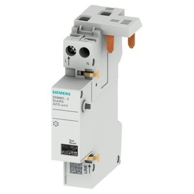 5SM6014-2 - Siemens - AFDD tuletõkkeplokk, 1-40 A 230 V MCB või RCBO 1+N 1MW jaoks.