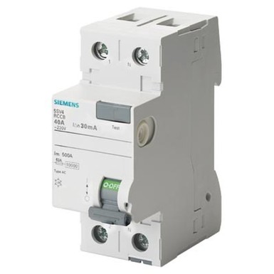 5SV4616-0 - Siemens - Diferentsiaallüliti, 2-pooluseline, tüüp AC, sisend: 63 A, 300 mA, Un AC: 230 V