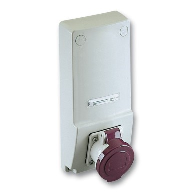 82026 - Schneider Electric - PratiKa - pistikupesa koos trafoga. - 16 A 2P - 230 V AC - IP44 - paneelil.