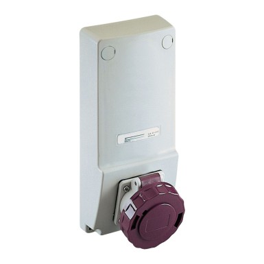 82076 - Schneider Electric - PratiKa - lukustatud pistikupesa - 16A - 2P - 230Vac - IP65 - paneel