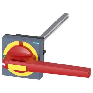 8UD1161-4AF25 - Siemens - Ukse ühendamise pöörlev toimimismehhanism Tolerantside kompenseerimisega avariiväljalülitus Suurus 100x 100, võlli 12x 12, 300 mm, 0-I, komplektne seade Käepide Suurus 200 mm Lisavarustus 3KD suurus 5, 3KF suurus 5 jaoks