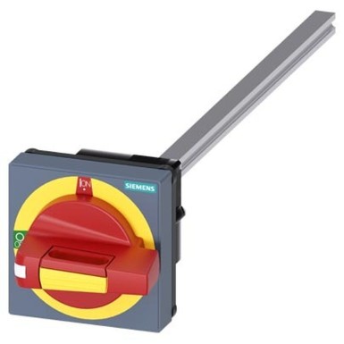 8UD1171-2AF25 - Siemens - Uksekinnituse pöörlev toimimismehhanism Hädaväljalülitus, tolerantsikompensatsiooniga Suurus 75x 75, võll 8x 8, 300 mm, test-0-1, komplektne seade Käepide Suurus 45 mm Lisavarustus 3KD suurustele 1 ja 2, 3KF suurusele 1.