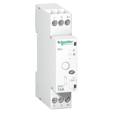 A9C15032 - Schneider Electric - Acti9 iTL+ - vaikne impulssrelee - 1P 16A 230VAC - tarnitakse koos 1 vaheseinaga