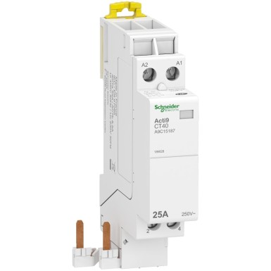A9C15187 - Schneider Electric - Acti9 iDT40 CT - kiirühenduskontaktor - 25A 2P 2NC kontakt - 230V