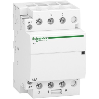 A9C20863 - Schneider Electric - Acti9, iCT kontaktor 63A 2NO+2NC 220...240VAC 50Hz