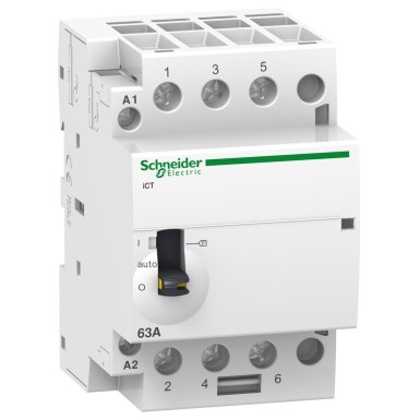 A9C21843 - Schneider Electric - Acti9, iCT käsitsi juhitav kontaktor 40A 3NO 230...240VAC 50Hz