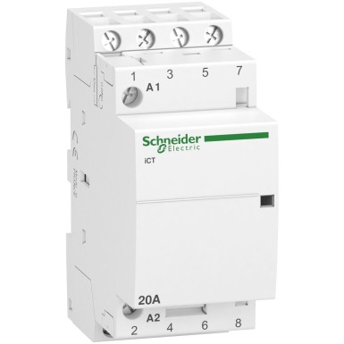 A9C22824 - Schneider Electric - Acti9, iCT kontaktor 40A 4NO 230...240VAC 50Hz