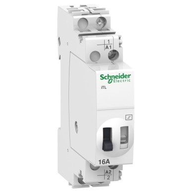 A9C30111 - Schneider Electric - impulssrelee iTL - 1P - 1NO - 16A - mähis 12 VDC - 24 VAC 50/60Hz
