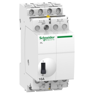 A9C30814 - Schneider Electric - impulssrelee iTL - 4P - 4 NO - 16A - mähis 110 VDC - 230...240 VAC 50/60Hz