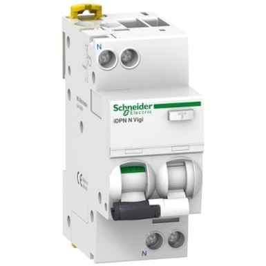 A9D32632 - Schneider Electric - Ülevoolukaitsega jääkvoolukaitselüliti (RCBO), Acti9 iDPN N Vigi, 1P+N, 32A, C-kõver, 6000A, A-tüüp, 30mA