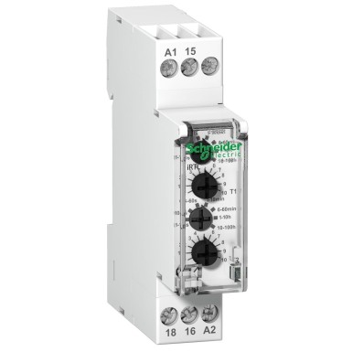 A9E16069 - Schneider Electric - Acti9, RTL, vilkuv viivitusrelee 1OF 24...240VAC 24VDC