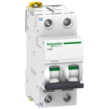 A9F77606 - Schneider Electric - Minikaitselüliti (MCB), Acti9 iC60N, 1P+N, 6A, C-kõver, 6kA/10kA