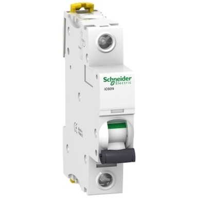 A9F78110 - Schneider Electric - Minikaitselüliti (MCB), Acti9 iC60N, 1P, 10A, B-kõver, 6kA/10kA