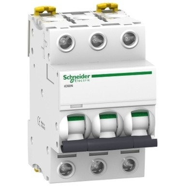 A9F79340 - Schneider Electric - Minikaitselüliti (MCB), Acti9 iC60N, 3P, 40A, C-kõver, 6kA/10kA