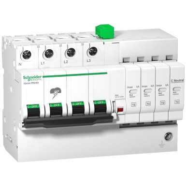 A9L16294 - Schneider Electric - iQuick PRD40r mooduliline liigpingekaitse - 3P + N - 350V - kaugsiirdega