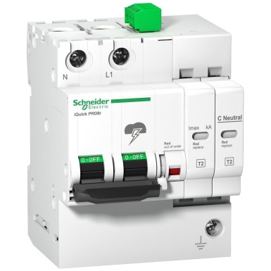 A9L16295 - Schneider Electric - iQuick PRD20r mooduliline liigpingekaitse - 1 poldi + N - 350V - kaugsiirdega