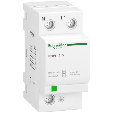 A9L16632 - Schneider Electric - iPRF1 12.5r mooduliline liigpingekaitse - 1P + N - 350V - kaugtoimelise ülekandega