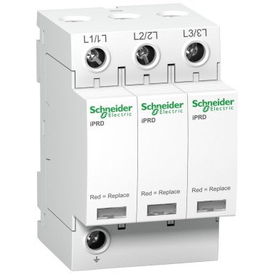 A9L65301 - Schneider Electric - Acti9, iPRD 65r 3P liigpinge piiraja, 65kA 350V, koos signalisatsiooniprotokolliga