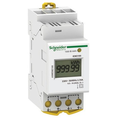 A9MEM2100 - Schneider Electric - Acti9 iEM - ühefaasiline modulaarne energiamõõtja - 230V - 63A
