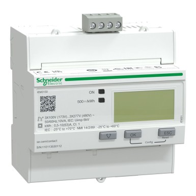 A9MEM3150 - Schneider Electric - Acti9 iEM - kolmefaasiline energiamõõtja - 63A - Modbus