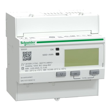 A9MEM3200 - Schneider Electric - Acti9 iEM - energiamõõtja klass 0,5s - tri - TI