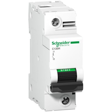 A9N18446 - Schneider Electric - Minikaitselüliti (MCB), Acti9 C120H, 1P, 80A, C-kõver, 15000A (IEC/EN 60898-1), 15kA (IEC/EN 60947-2)