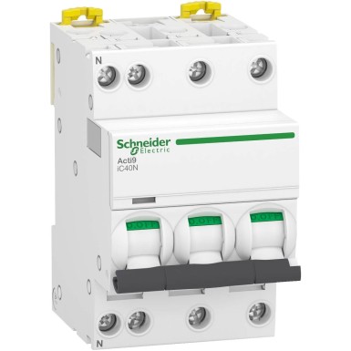 A9P64716 - Schneider Electric - Minikaitselüliti (MCB), Acti9 iC40N, 3P+N, 16A, D-kõver, 6kA/10kA