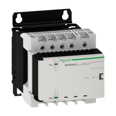 ABL8FEQ24020 - Schneider Electric - Phaseo - filtreeritud ja rektifitseeritud toiteallikas - ühe-/kahefaasiline - 400Vac - 24V - 2A