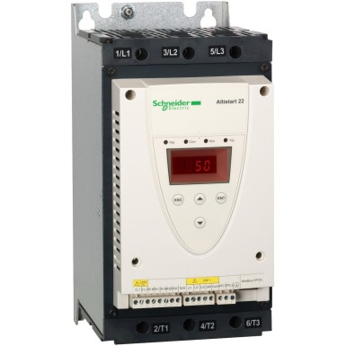 ATS22D88Q - Schneider Electric - pehme starter-ATS22-juhtimine 220V-võimsus 230V(22kW)/400...440V(45kW)