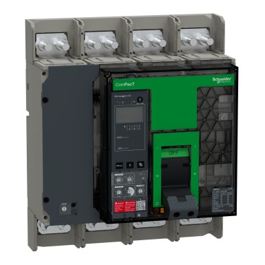 C080H35EFM - Schneider Electric - Circuit breaker, ComPacT NS800H, 70kA at 415VAC, 3P, fixed, manually operated, MicroLogic 5.0E control unit, 800A