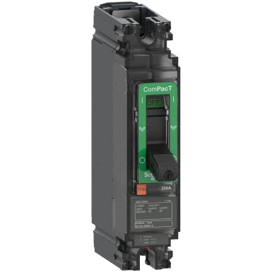 C10M1TM020 - Schneider Electric - ComPacT NSX100M - kaitselüliti - TM-D 20A - 1P1D - 85kA - fikseeritud paigaldus