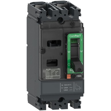 C10M2TM020 - Schneider Electric - Kaitselüliti, ComPacT NSX100M AC/DC, 25kA/415VAC, 2 poolust, TMD-paigaldis 20A
