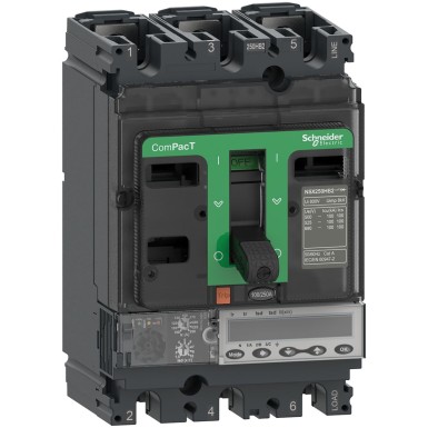C10W35E040 - Schneider Electric - Kaitselüliti, ComPacT NSX100HB2, 100kA/690VAC, 3P, MicroLogic 5.2E päästikuga 40A