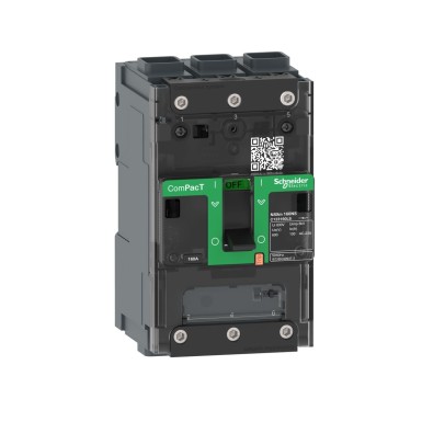 C113100LS - Schneider Electric - Lülituskatkesti, ComPacT NSXm 100NA, 3 poolust, soojusvool Ith 100A, EverLink-klemmid