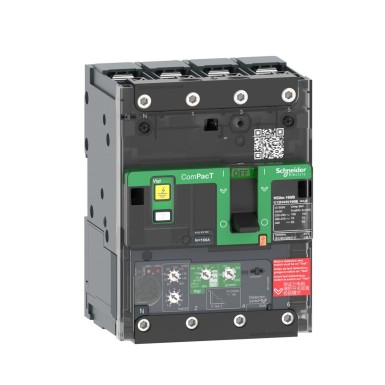 C11F44V025B - Schneider Electric - Kaitselüliti, ComPacT NSXm 63F, 36kA/415VAC, 4 poolust, MicroLogic 4.1 päästik 25A, klemmid/kaitseklemmid.