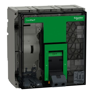 C125H350FM - Schneider Electric - Circuit breaker, ComPacT NS1250H, 70kA at 415VAC, 3P, fixed, manually operated, MicroLogic 5.0 control unit, 1250A