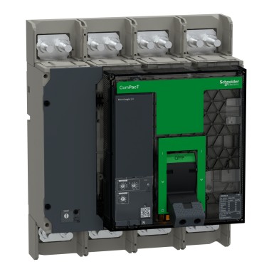 C160H350FM - Schneider Electric - Circuit breaker, ComPacT NS1600H, 70kA at 415VAC, 3P, fixed, manually operated, MicroLogic 5.0 control unit, 1600A