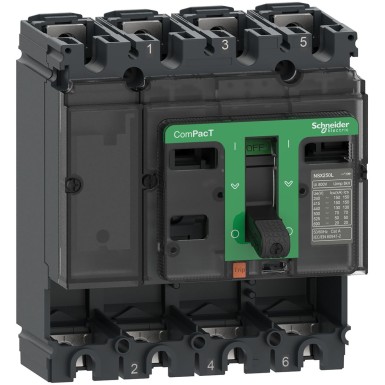 C16L4 - Schneider Electric - Kaitselüliti põhiraam, ComPacT NSX160L, 150kA/415VAC, 4 poolust, 160A raami nimivõimsus, ilma päästikuseadmeta
