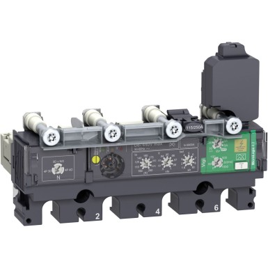 C2544V250 - Schneider Electric - Väljalülitusseade MicroLogic Vigi 4.2, ComPacT NSX250, 4P, elektrooniline põhi- ja maavoolukaitse, 250A nimivõimsus