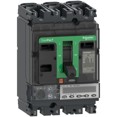 C25R36E100 - Schneider Electric - Kaitselüliti, ComPacT NSX250R, 200kA/415VAC, 3P, MicroLogic 6.2E päästik 100A