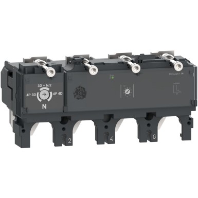 C4042D400 - Schneider Electric - Väljalülitusseade MicroLogic 2.3, ComPacT NSX400/630, 4 poolust, elektroonilised põhikaitsed, 400A nimiväärtus