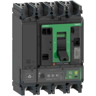 C40F44V400 - Schneider Electric - Kaitselüliti, ComPacT NSX400F, 36kA/415VAC, 4P, MicroLogic Vigi 4.3 päästik 400A