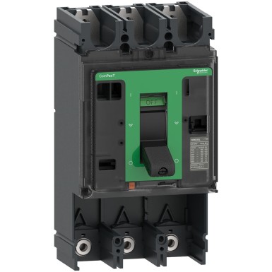C40L3 - Schneider Electric - Kaitselüliti põhiraam, ComPacT NSX400L, 150kA/415VAC, 3 poolust, 400A raami nimivõimsus, ilma päästikuseadmeta.